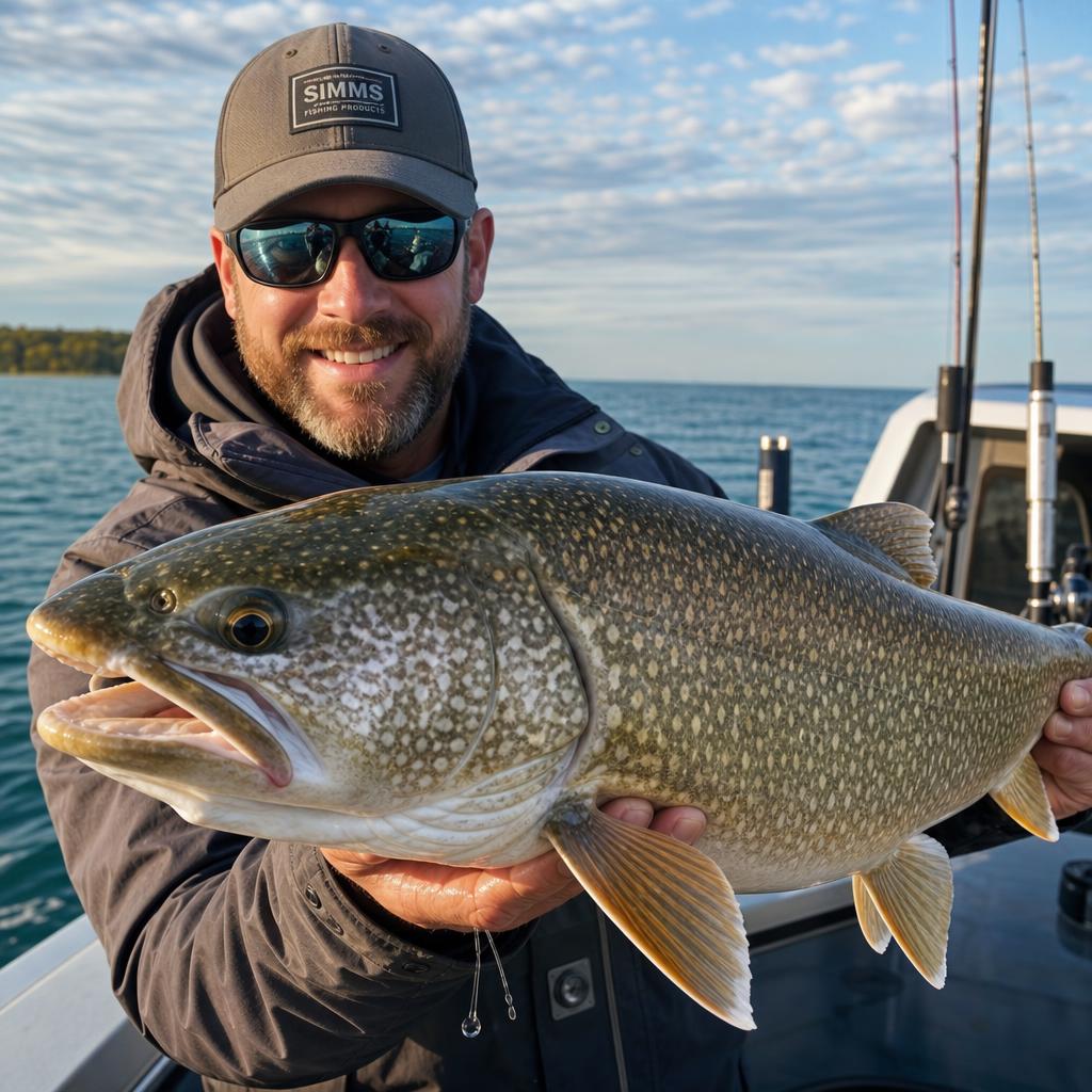 Lake Trout caught on a charter boat