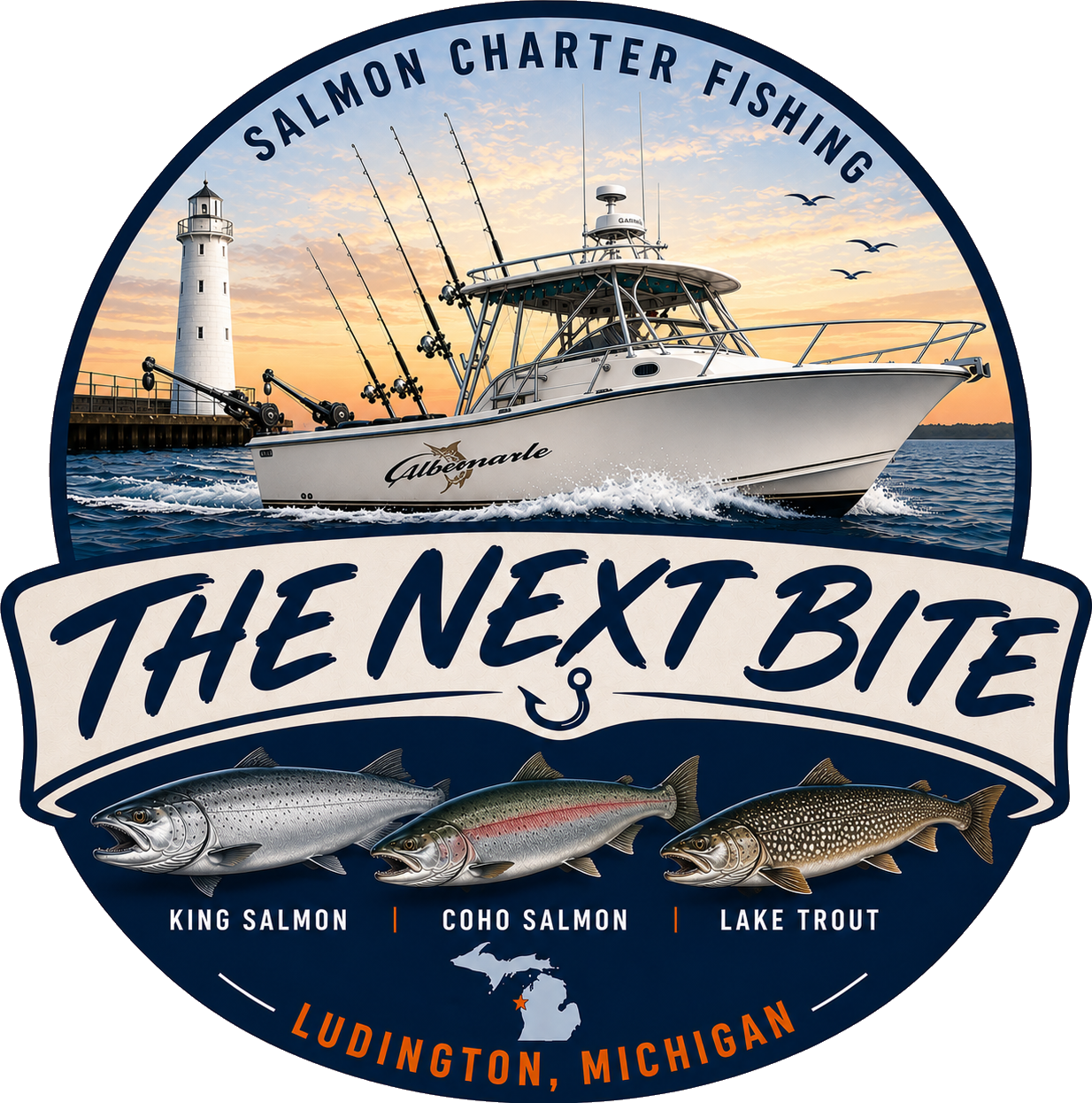 The Next Bite Charters — Salmon Charter Fishing, Ludington Michigan
