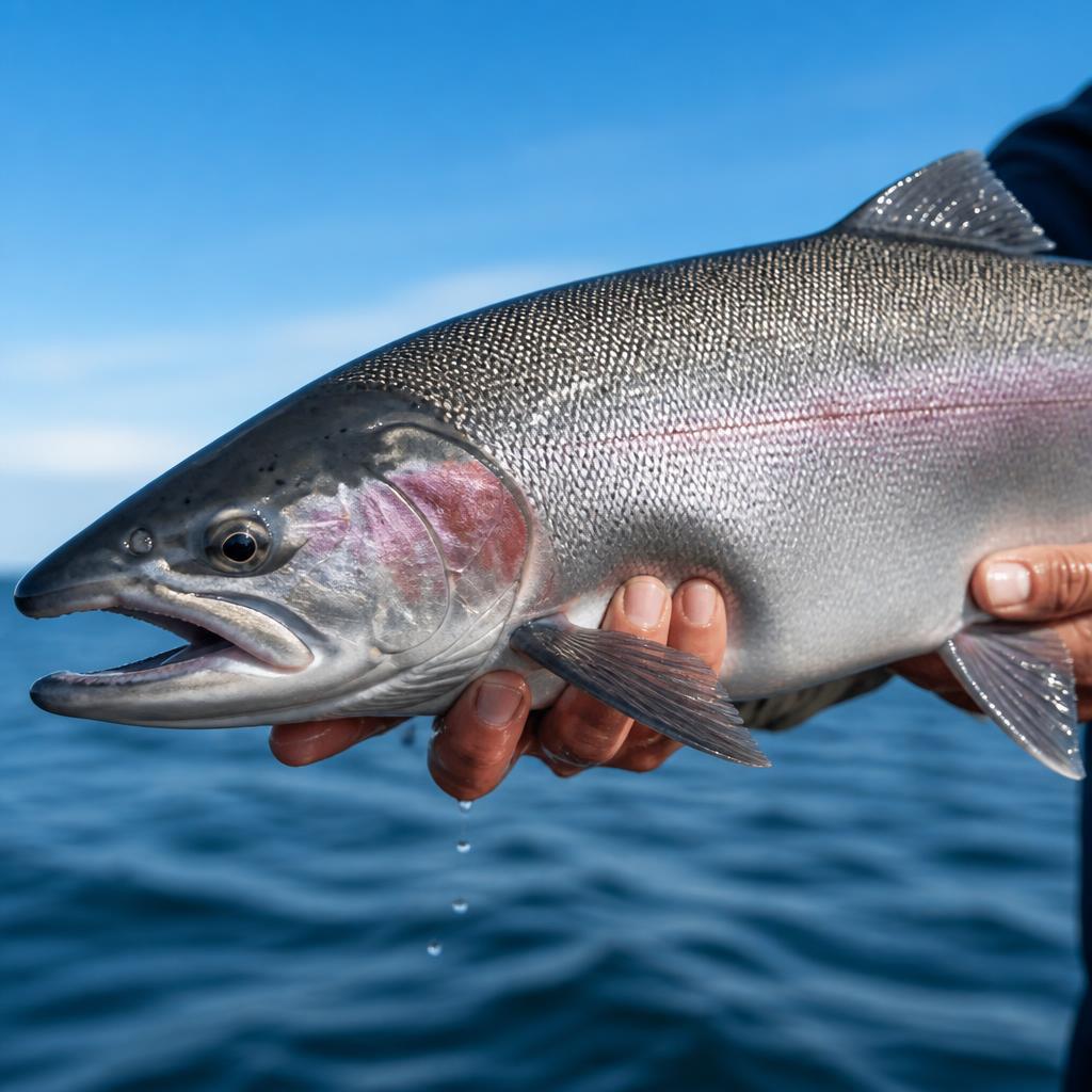 Silver Coho Salmon from Lake Michigan